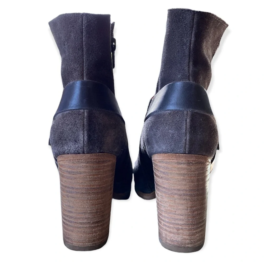 COCLICO Suede Leather Ankle Giddy-up Boot Bootie Size 36